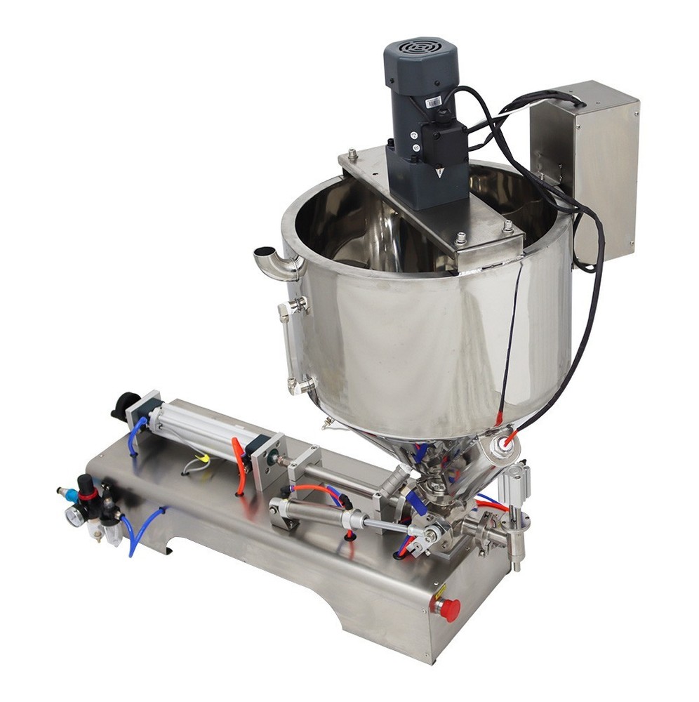 Single Head 5-50ml Paste Liquid Heating Stirring Filling Machine 110V Pneumatic