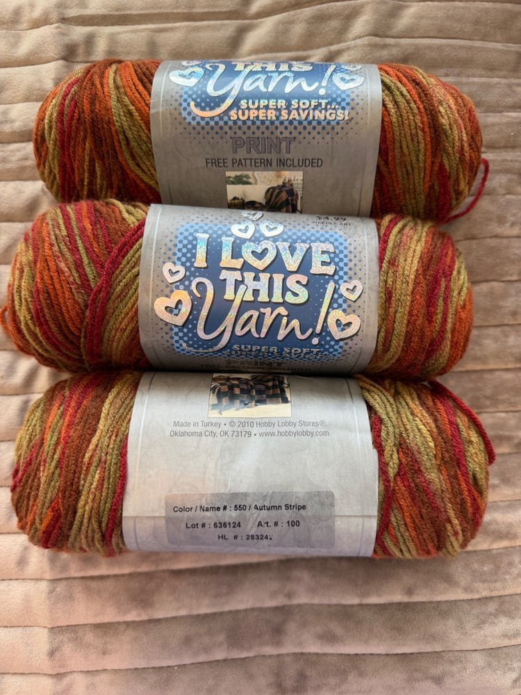 3 skeins yarn