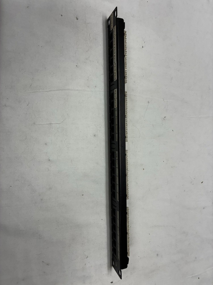 24 Port 110 Punchdown Patch Panel 1U Rack Mount T568A/B Network Ethernet