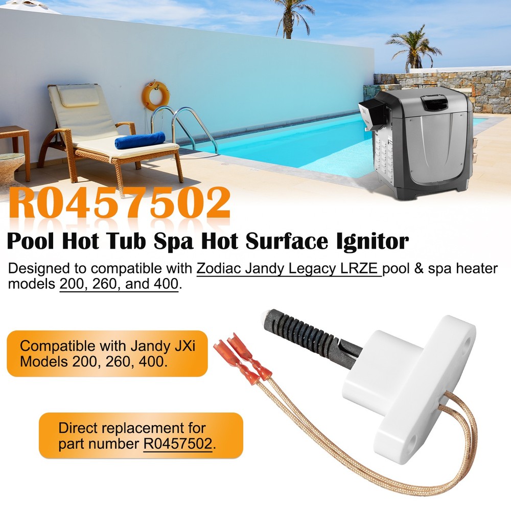 R0457502 Hot Surface Ignitor Replacement Fit for Zodiac Jandy Legacy LRZE Pool