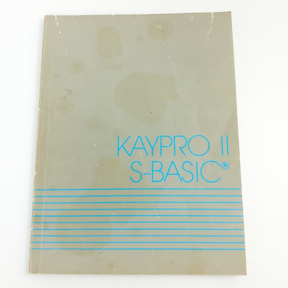 Lot of 4 KAYPRO II Users Guide Manuals Microsoft Basic S-Basic Select Profitplan