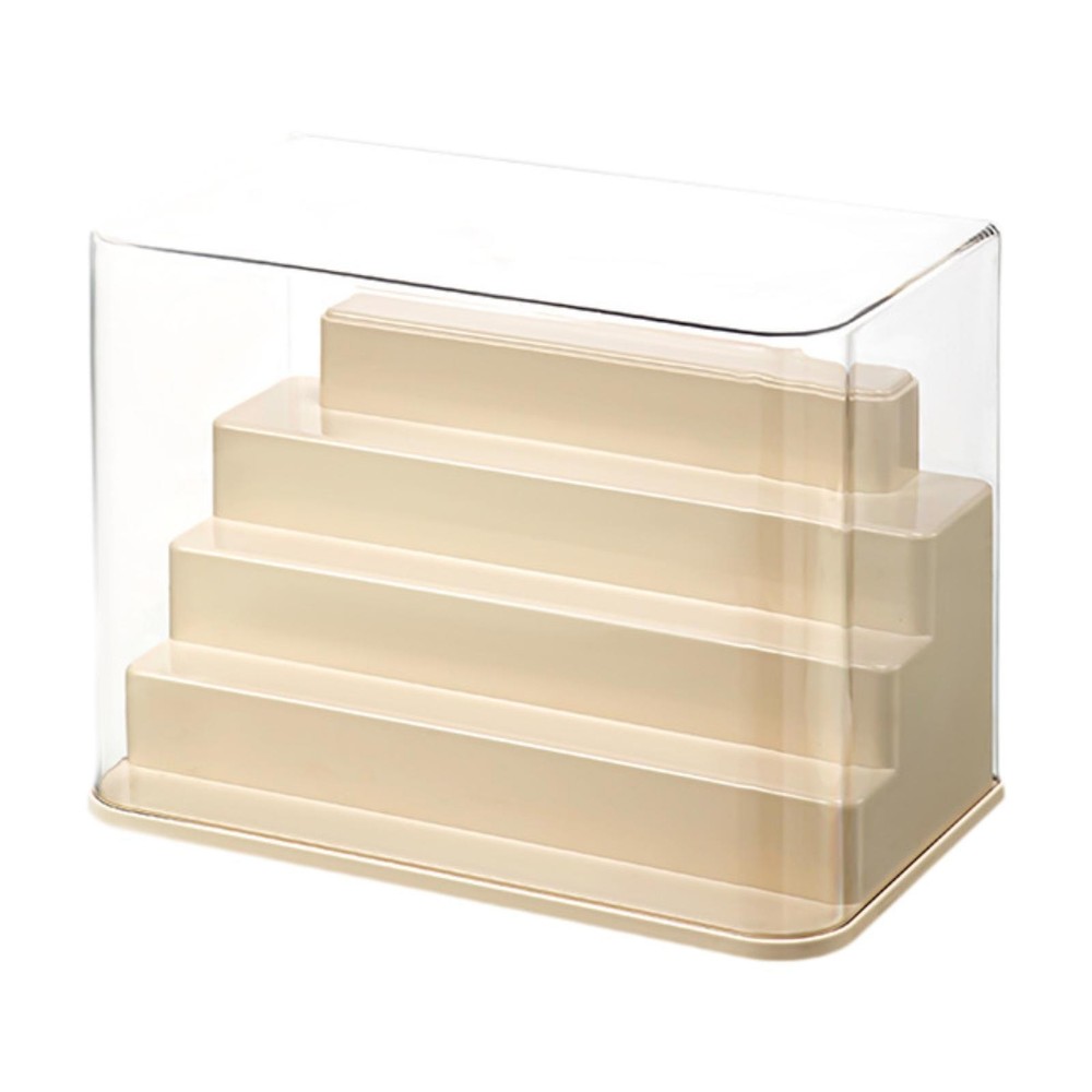 Clear Display Case Small Showcase Organizer Transparent Stackable Storage Box
