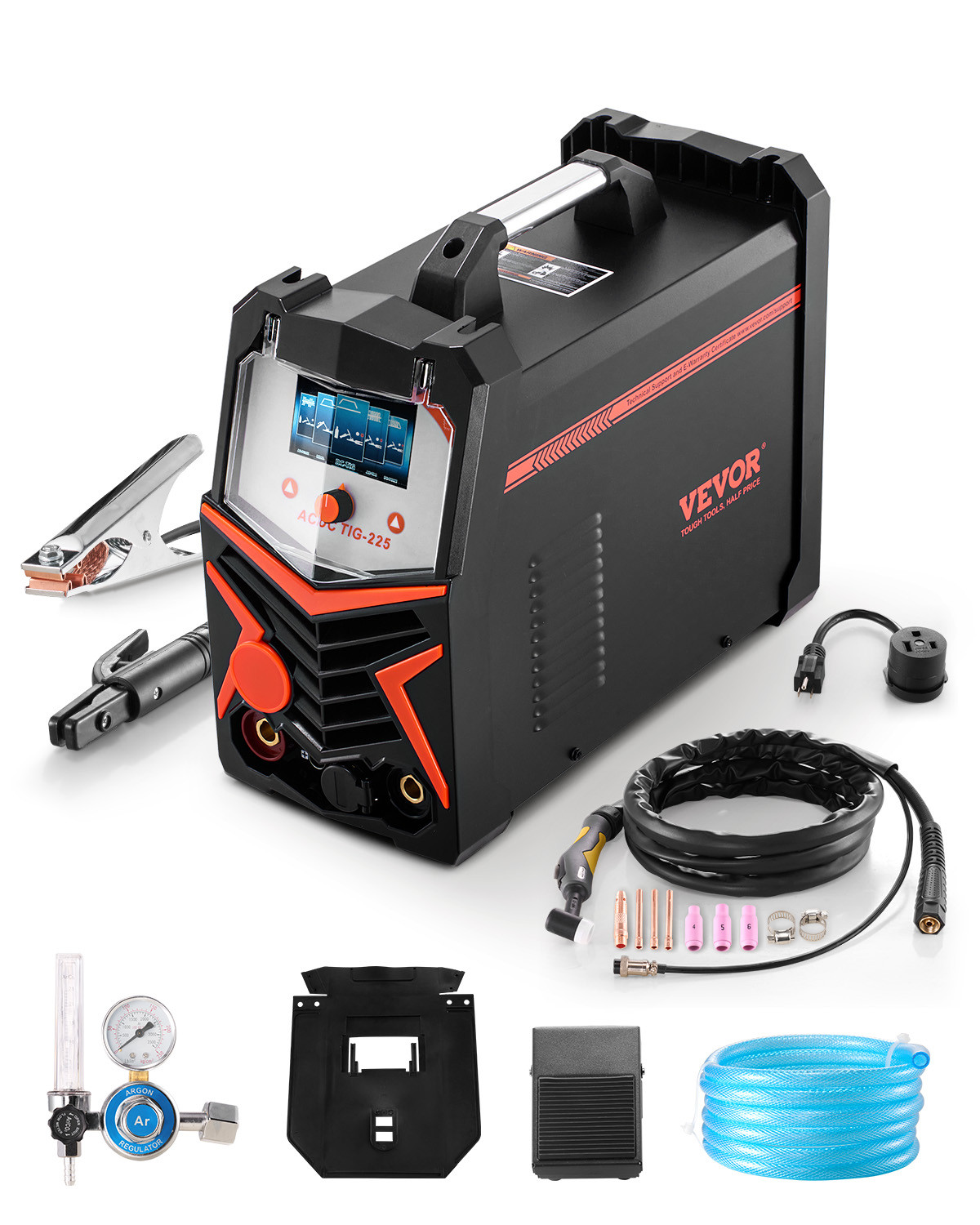 VEVOR TIG Welder 6-In-1 AC/DC Welding Machine Pulse Spot MMA Stick IGBT Inverter