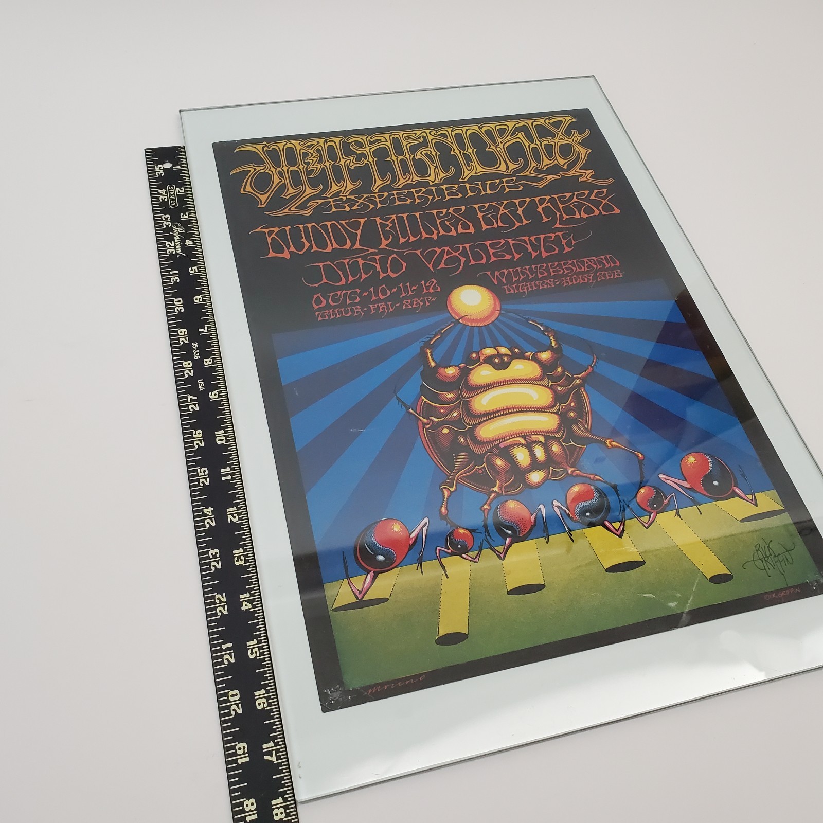 Jimi Hendrix Winterland 1968 Psychedelic Poster Rick Griffin Moscoso BG-140