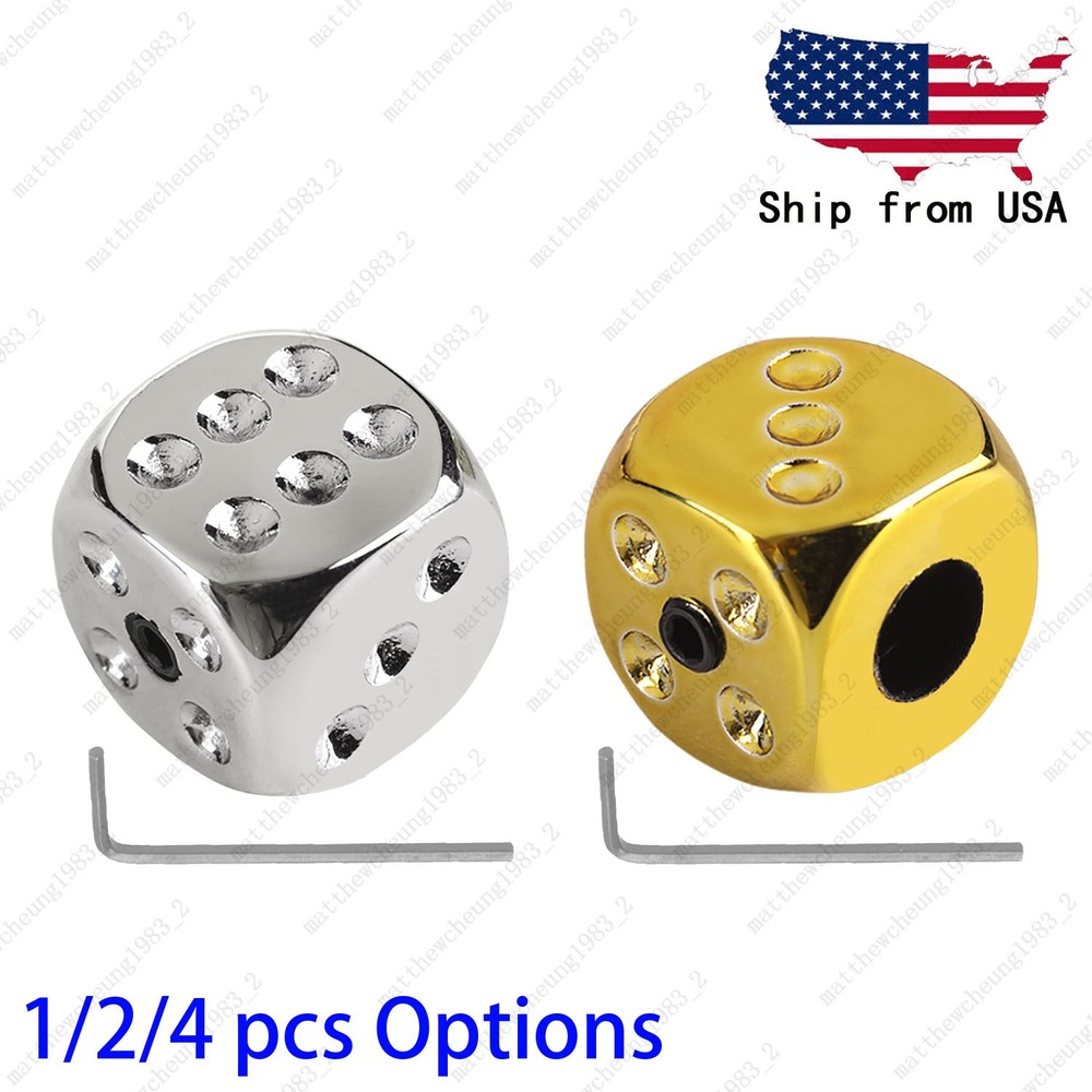 1/2/4pcs Dice Shape 6mm Solid Shaft Pot Guitar Control Knobs for Electric Guitar