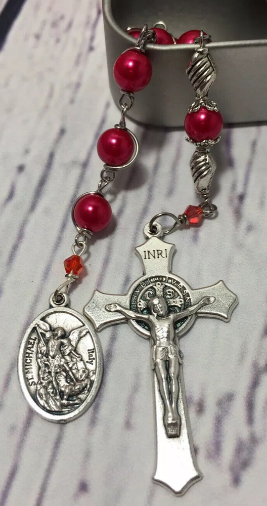 St. Michael Single Decade Rosary| Catholic Rosary | Handmade