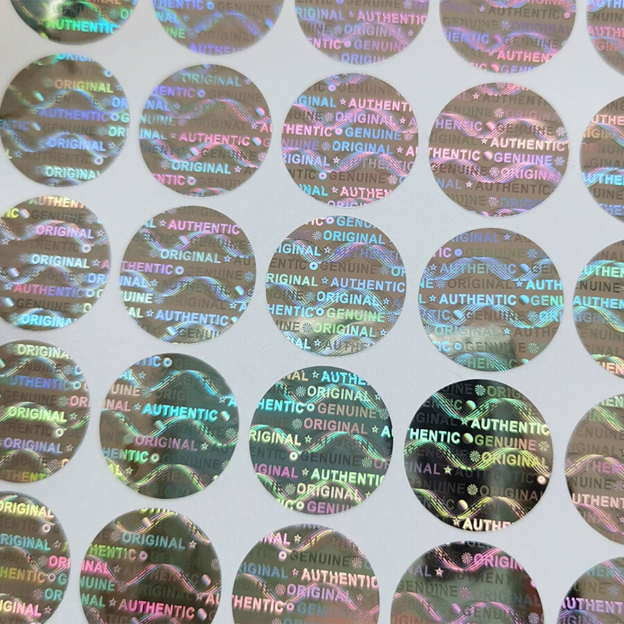 100 Security Hologram Stickers Original Authentic Genuine Tamper Evident Void