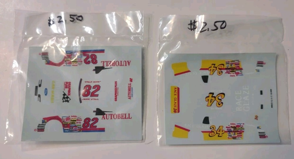 Slot Car Decal Sheets