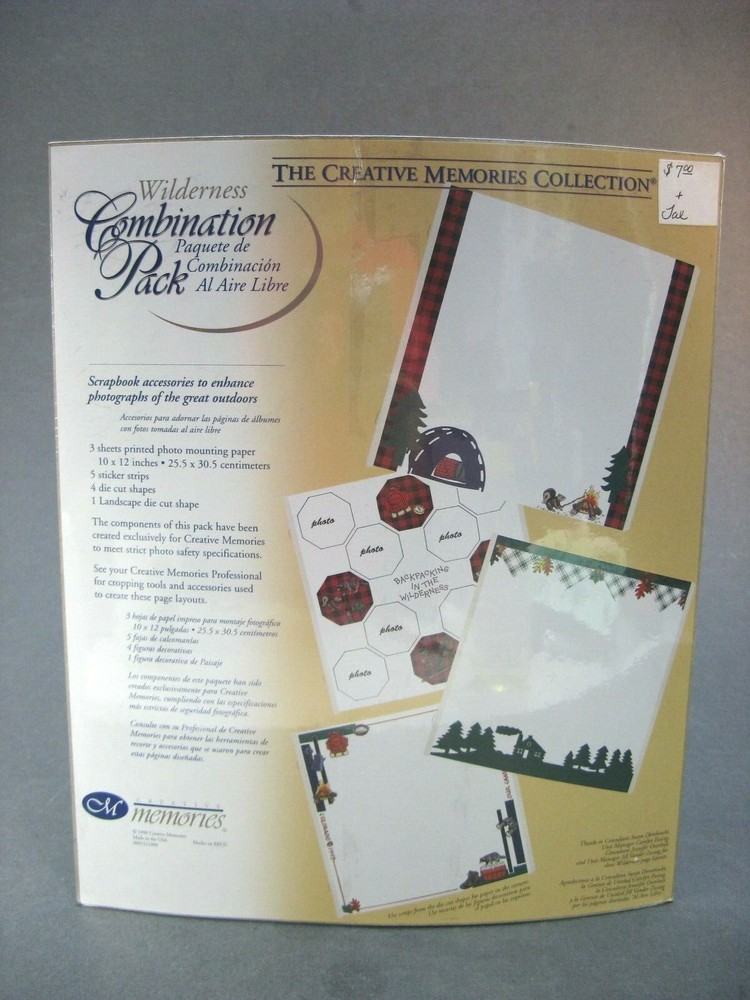 Creative Memories Combination Pack WILDERNESS Scrapbooking Stickers Cuts Paper