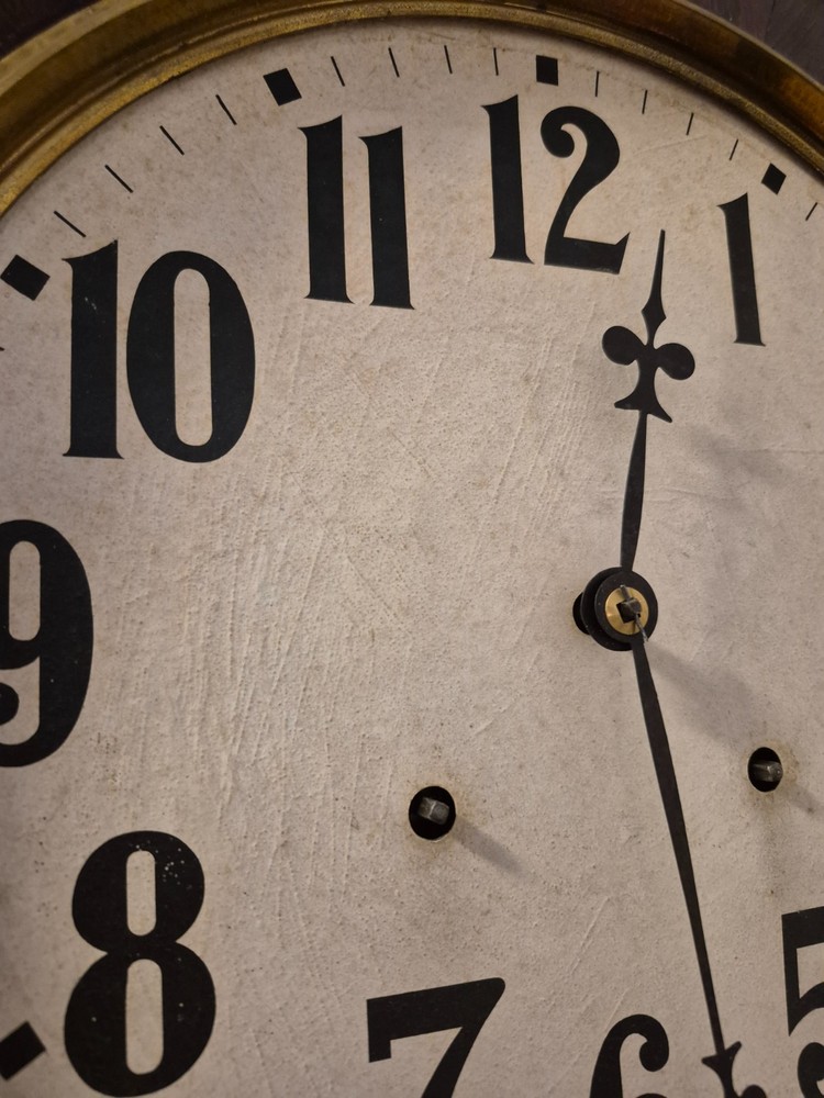 E. N. Welch Octagon Schoolhouse Clock – Working