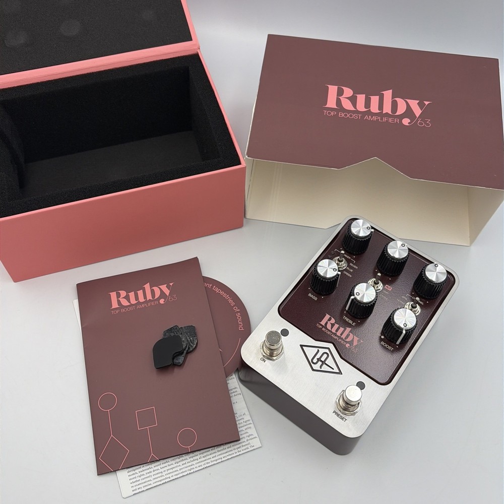 Universal Audio Ruby '63 Top Boost Amplifier Pedal Open Box w/ Box