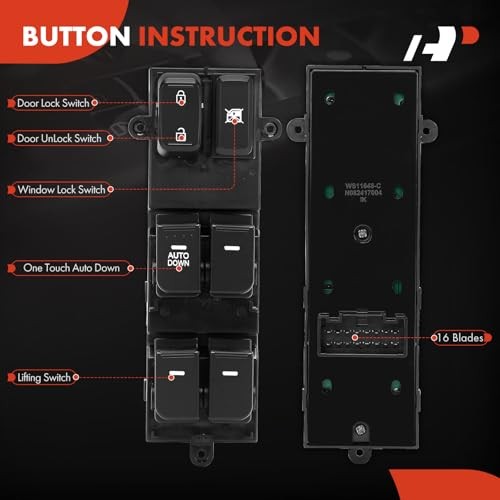 Master Power Window Switch Compatible with Kia Optima 2011 2012 2013, Only