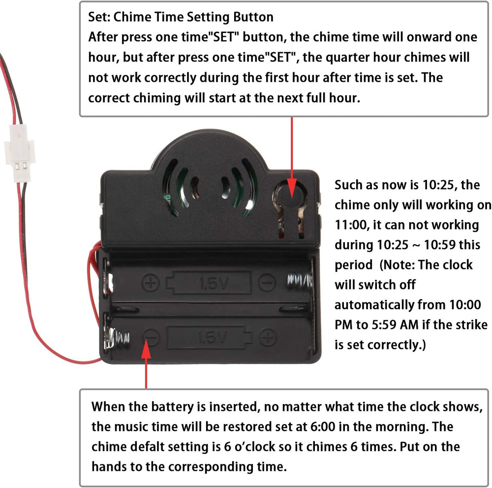 Quartz Pendulum Trigger Clock Movement Chime Westminster Melody Mechanism Clock