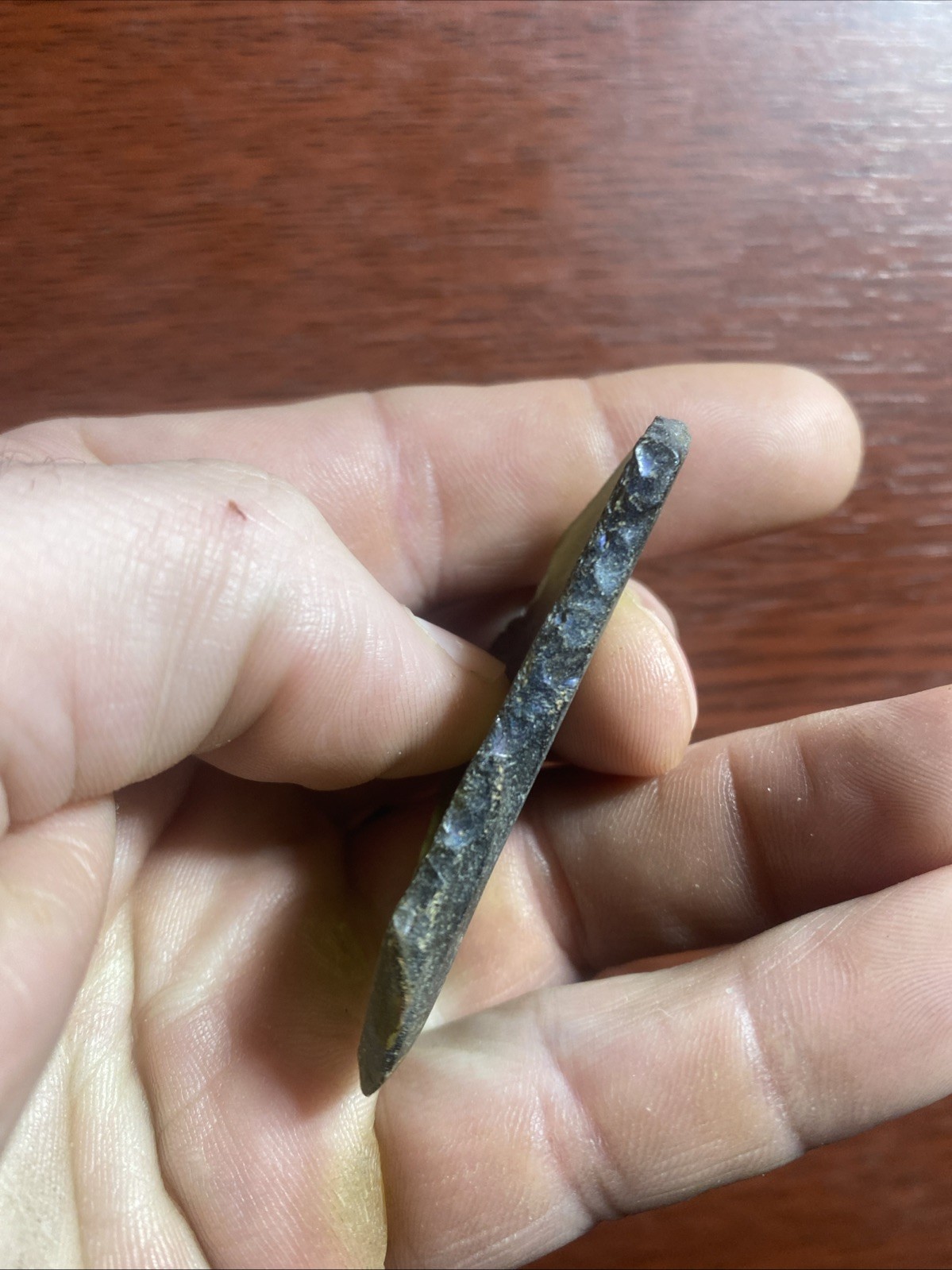 MLC s7718 Victorian Glass Arrowhead Susquehanna Valley Pa Artifact X Kunkle