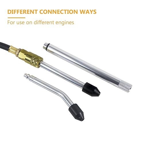 Cylinder Leak Down Tester, Petrol Engine Compression Leakage Detector Tool Kit