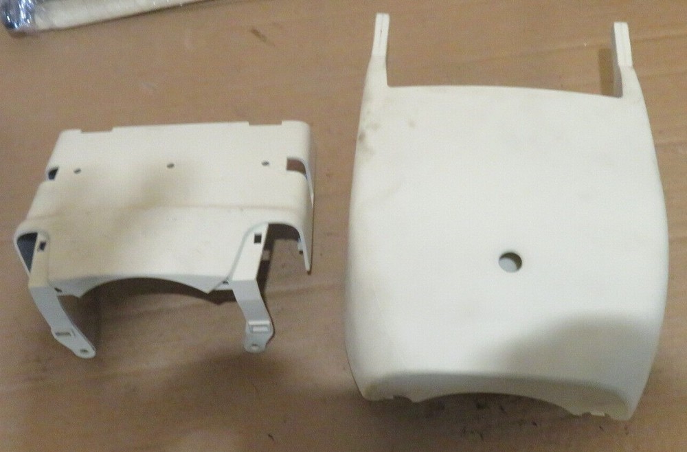 BENTLEY CONTINENTAL FLYING SPUR 05 STEERING COLUMN COWL CREAM  TOP & BOTTOM