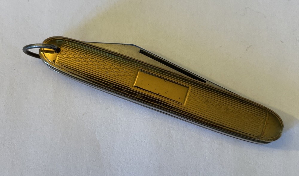 VINTAGE COLONIAL GOLD POCKET KNIFE