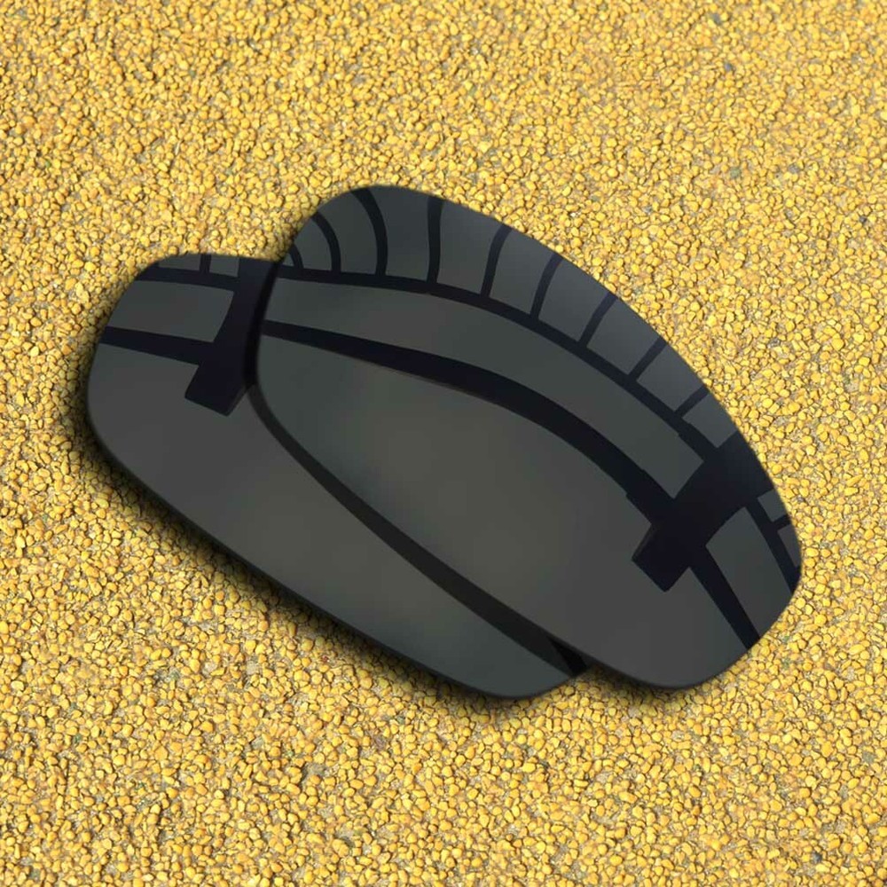 3 Sets Lenses Replacement for-Oakley Split Jacket Polarized-Black&Silver&Blue