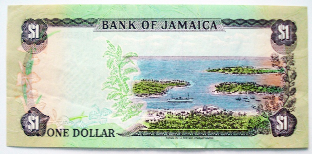 1987 JAMIACA ONE DOLLAR NOTE - UNCIRCULATED