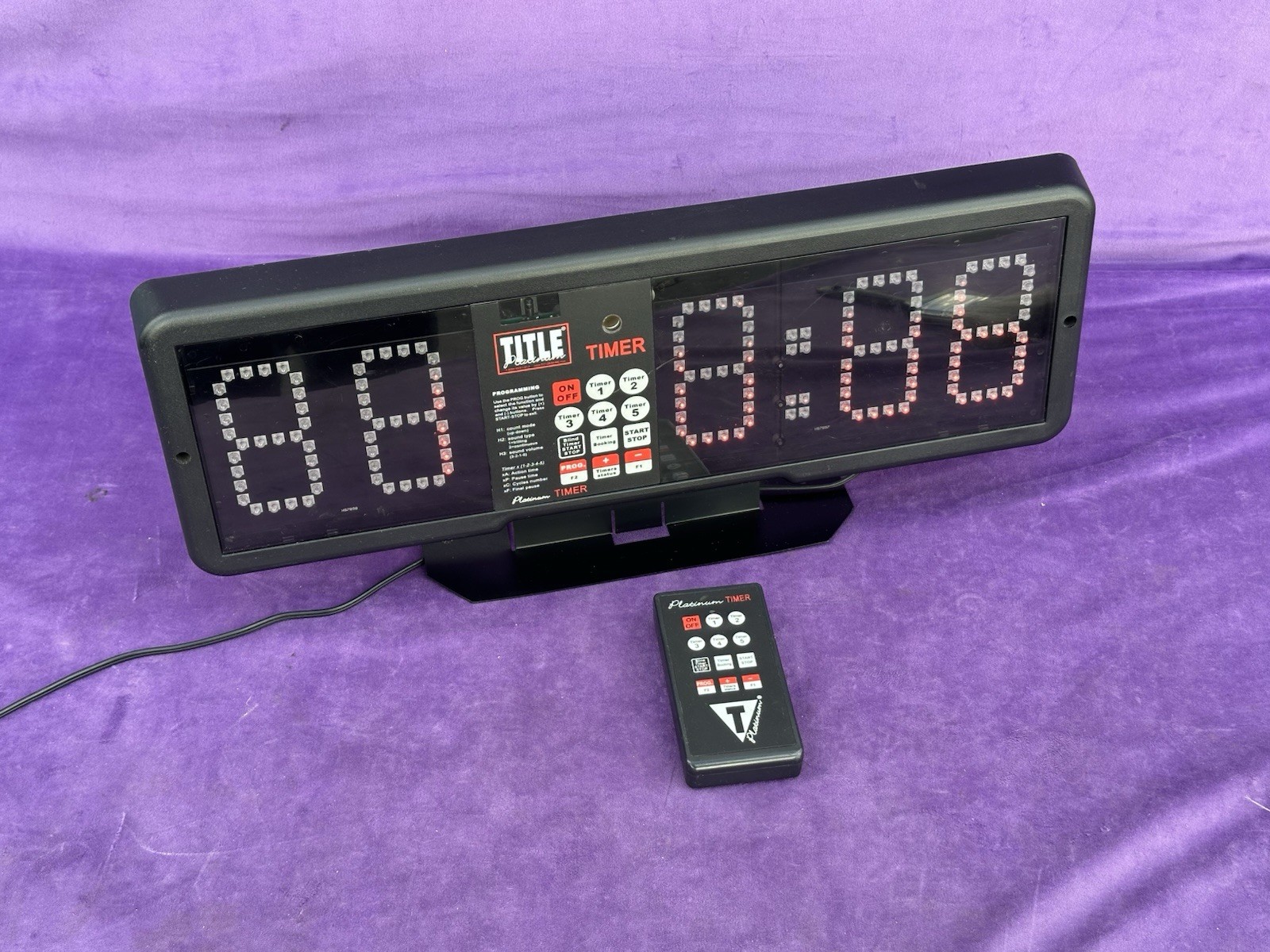 Title Boxing Platinum Professional Fight & Gym Timer w/Remote