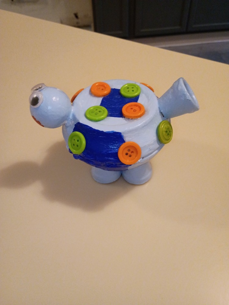 Handmade Blue Baby Turtle