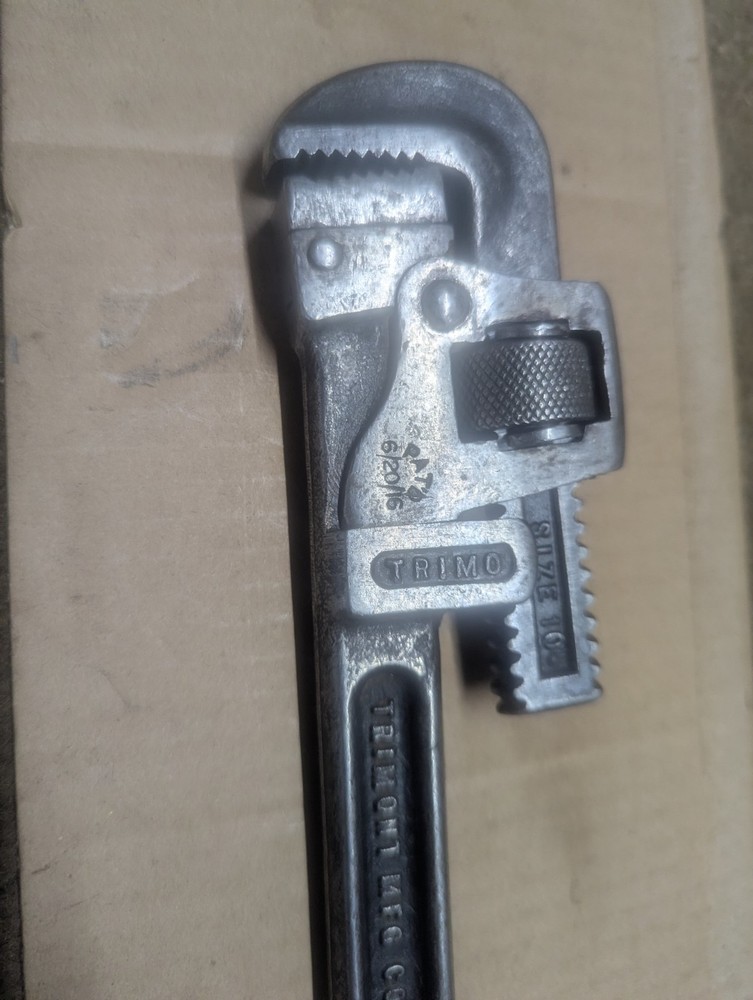 Vintage 10" TRIMO Pipe Wrench