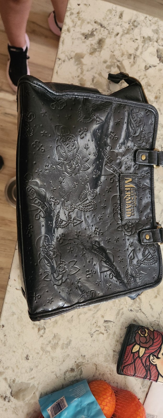 Disney Loungefly purse Ariel Little Mermaid Wallet Included Vintage Pre-owned