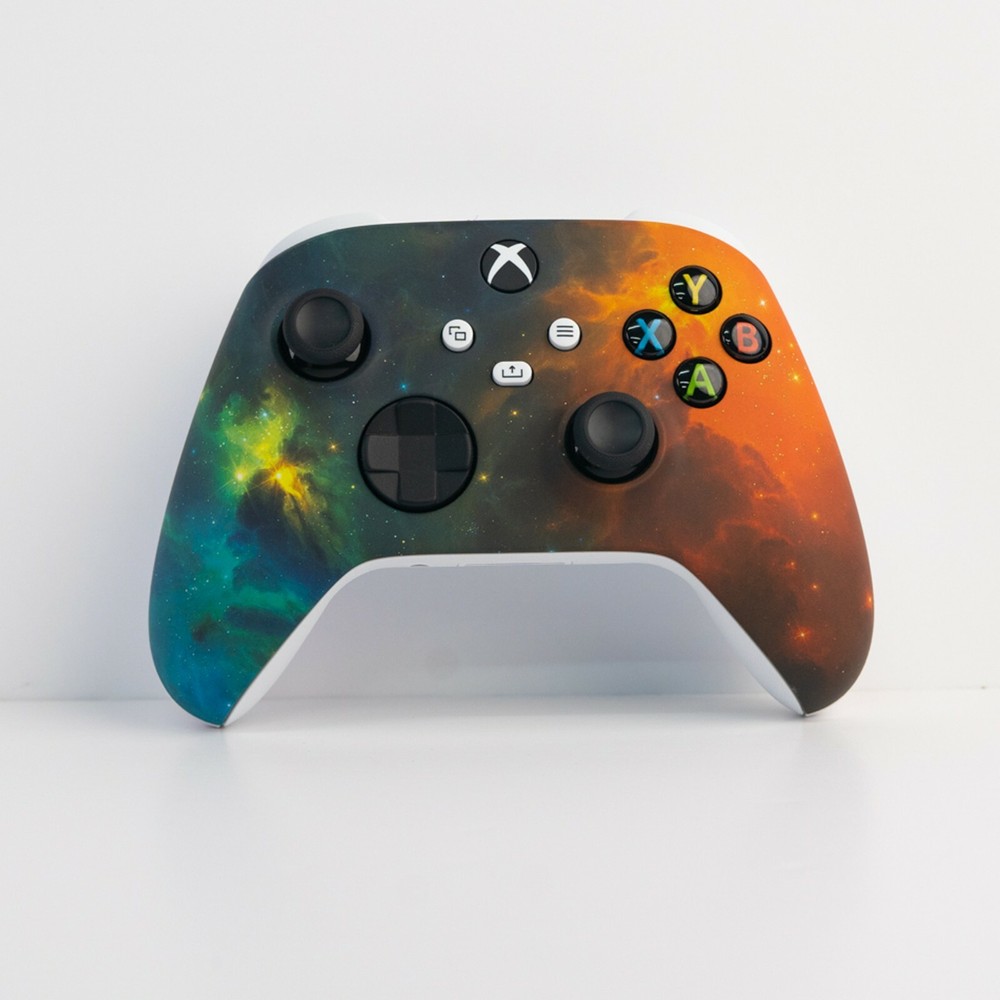 Microsoft Xbox Custom Soft Touch Gold Dark Nebula White Controller Series X S