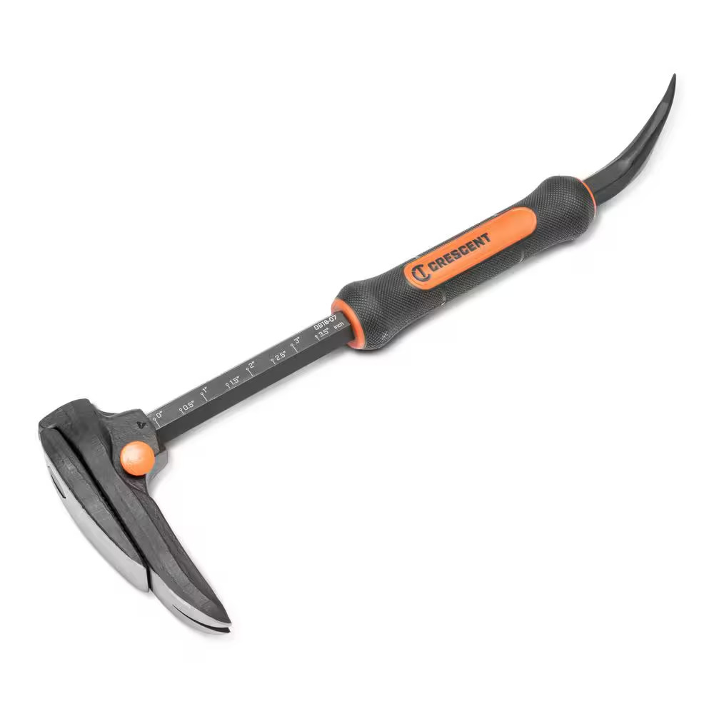 16 In. Adjustable Board Bending Pry Bar with Nail Puller and Grip