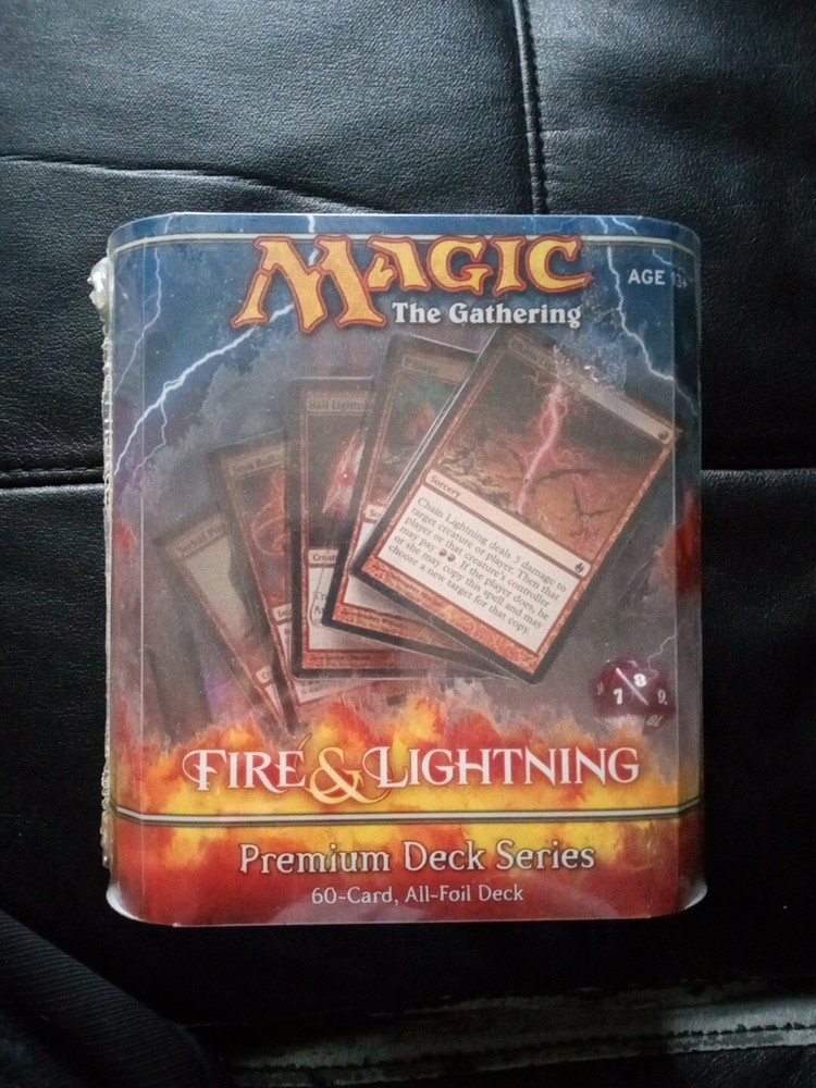 Vintage MTG fire and lightning deck