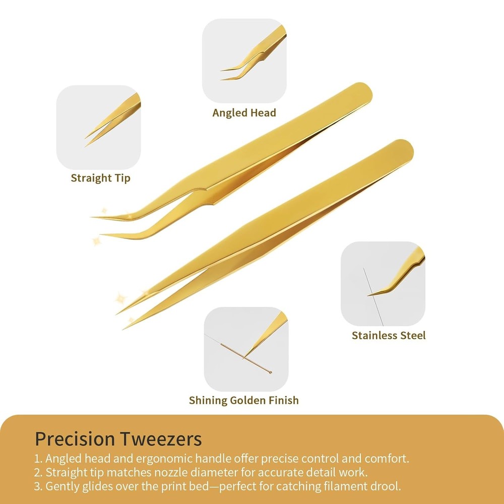 MAYJOY 3D Printer Nozzle Cleaning Kit–17 Pcs Tools Set with Brass Wire Brushes