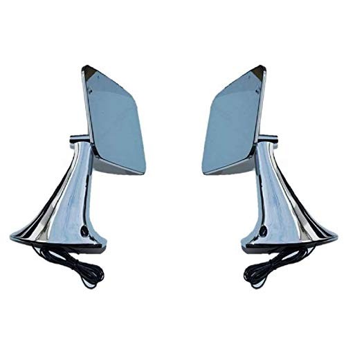 OCTANE LIGHTING Truck Square Rectangle Chrome Outside Rearview Led