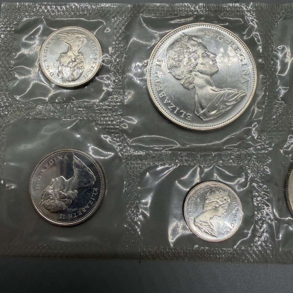 1965 & 1966 CANADA SILVER Mint Sets (Proof like) - 1.1oz. SILVER Each