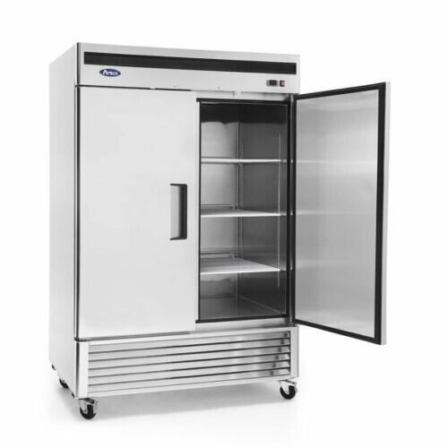Atosa USA MBF8503GR 54" Two Solid Door Reach-In Freezer, 45CF Free Liftgate