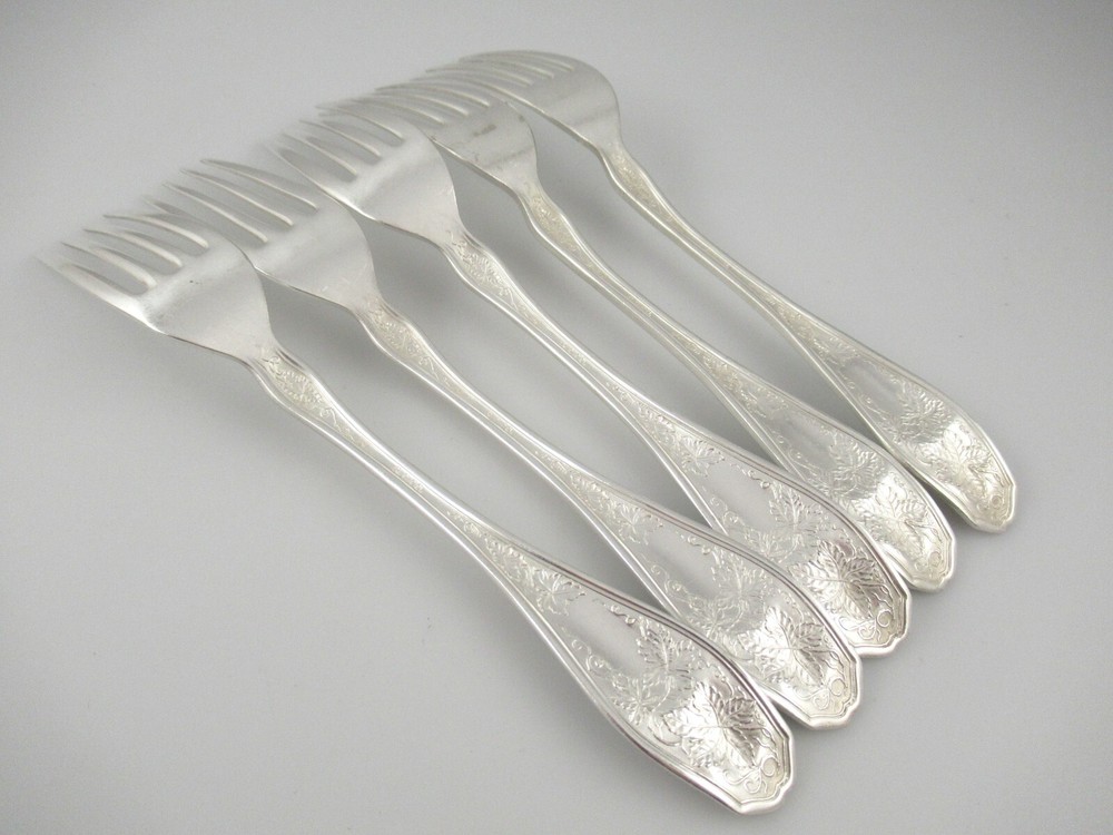 5 Dinner Forks ISABELLA RC Co, International Silverplate Flatware