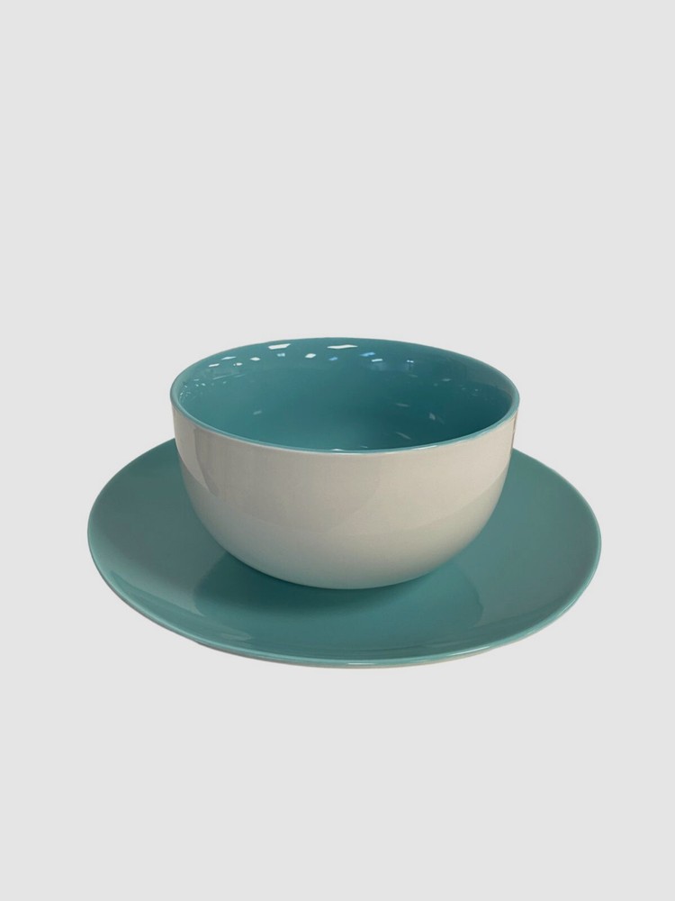 $167 The Cellar Teal 12-Piece Dinnerware Set