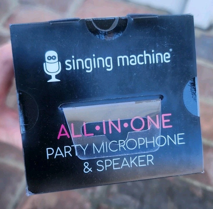 Singing Machine Karaoke Move Microphone with Bluetooth Lights & Speaker, NEW!!