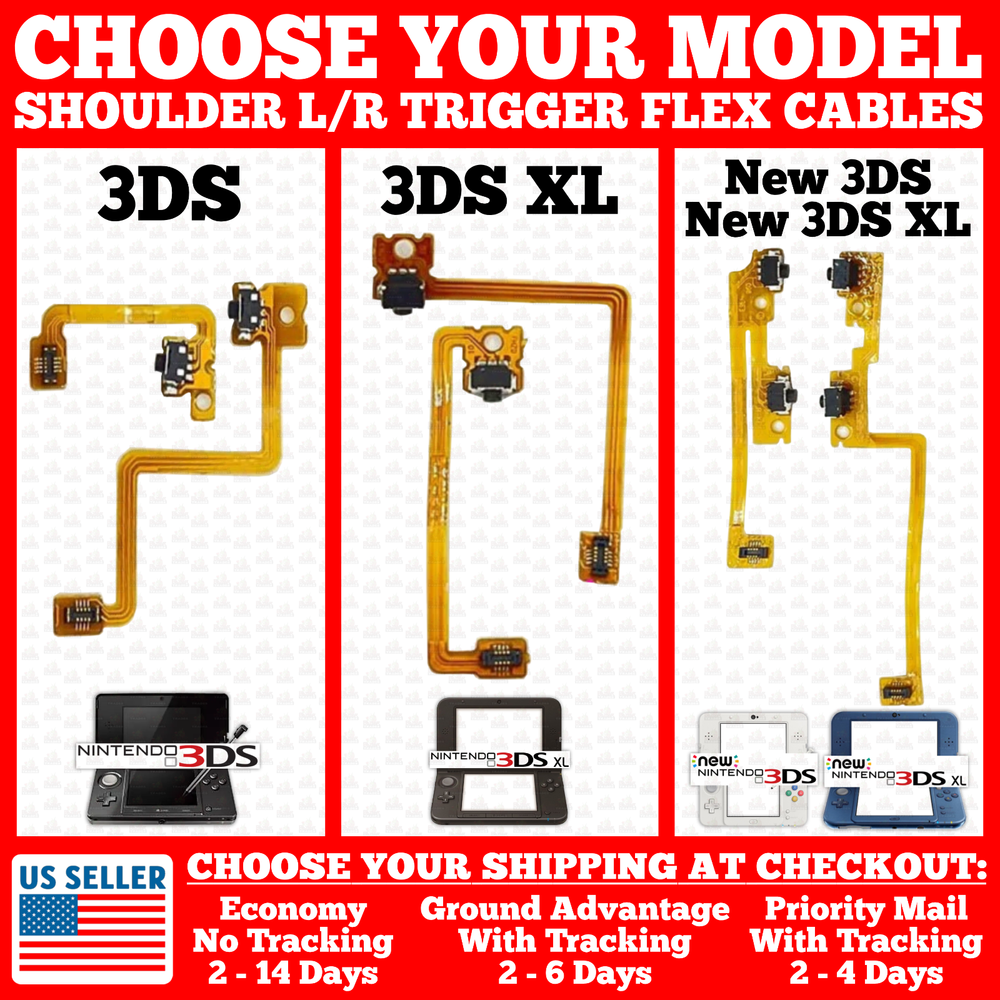 OEM Shoulder Trigger Button Left Right Flex Cable for Nintendo New/3DS/XL/LL
