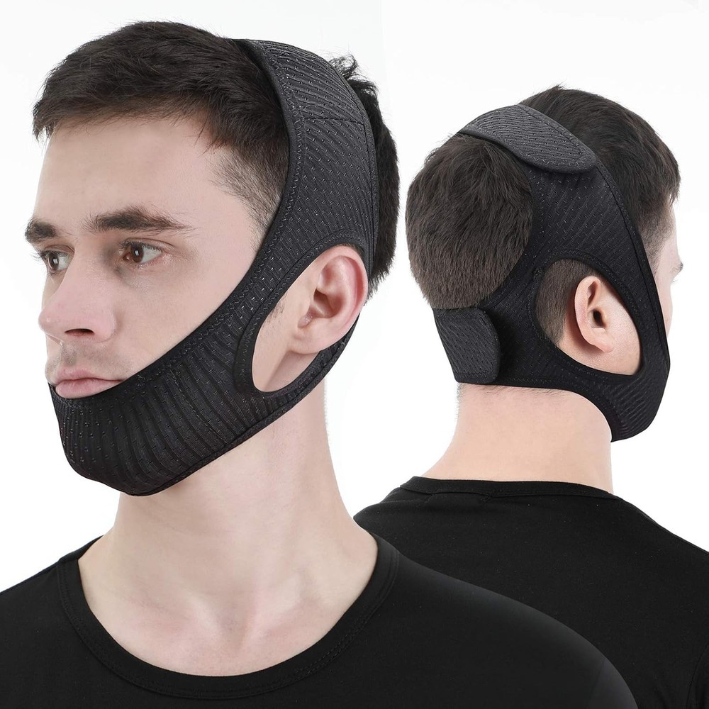 Breathable Adjustable Jaw Strap for Sleeping – Anti-Snoring Solution