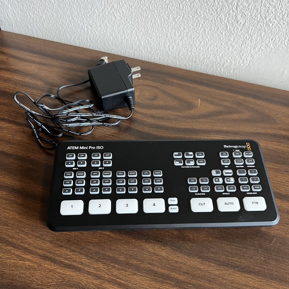 Blackmagic Design ATEM Mini Pro ISO Live Stream HDMI Video Switcher