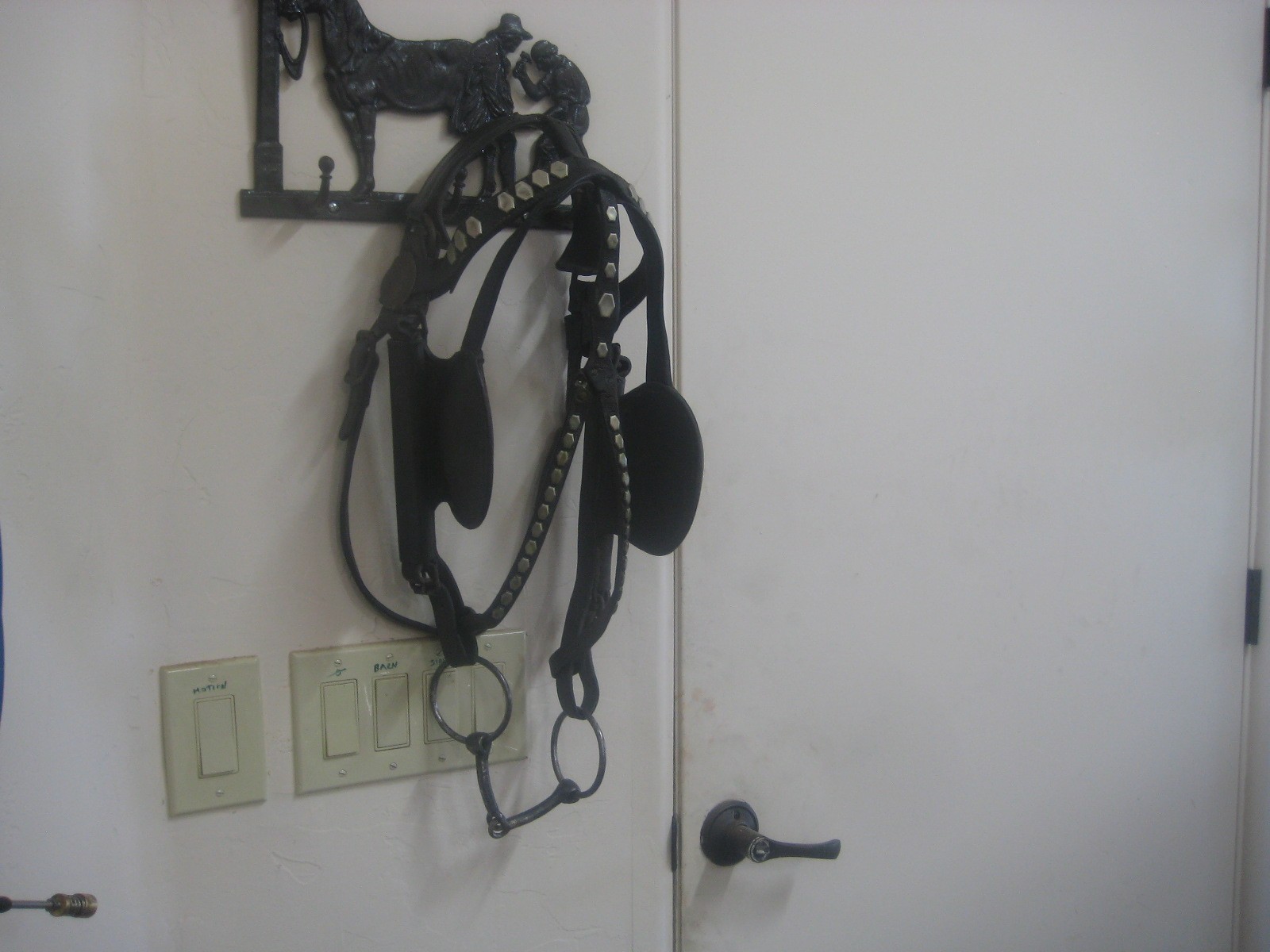 Horse Carriage Harness Driving Bridle Blinders Studded Figure Eight Brow Band