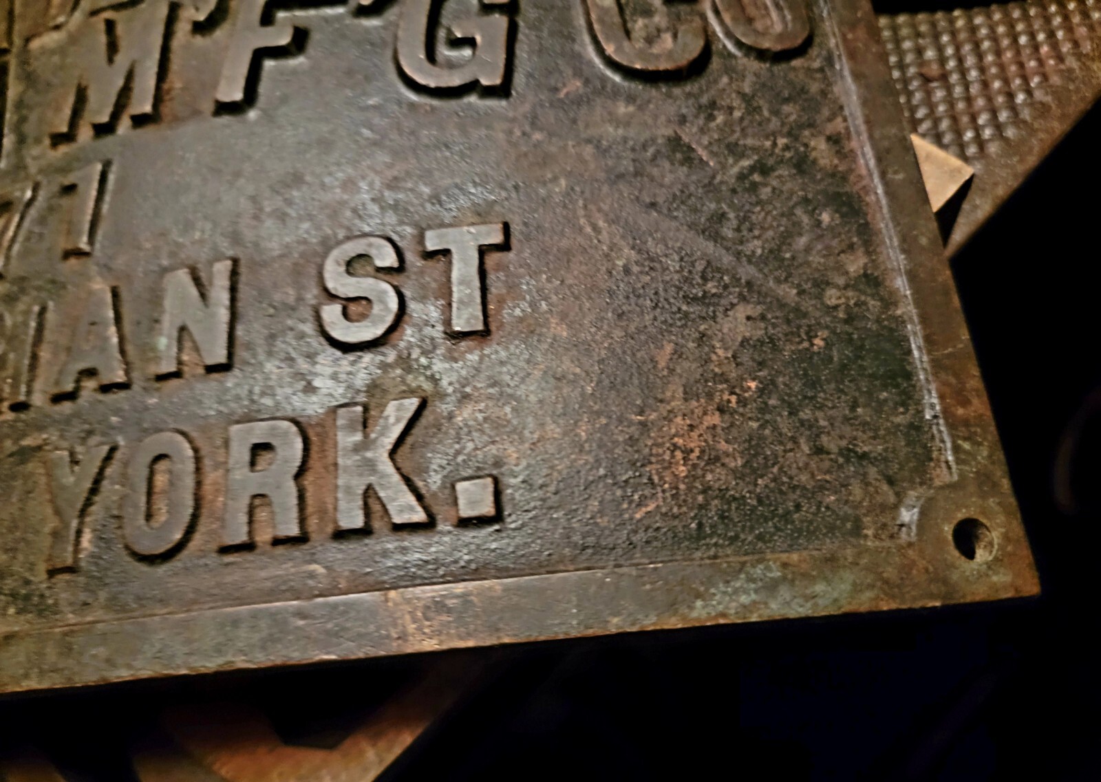 Antique Joseph/Carleton NASON M'F'G Early NYC Steam Makers Plaque