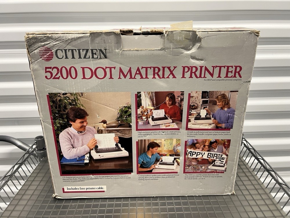 NEW Citizen 5200 Dot Matrix Printer IBM Compatible