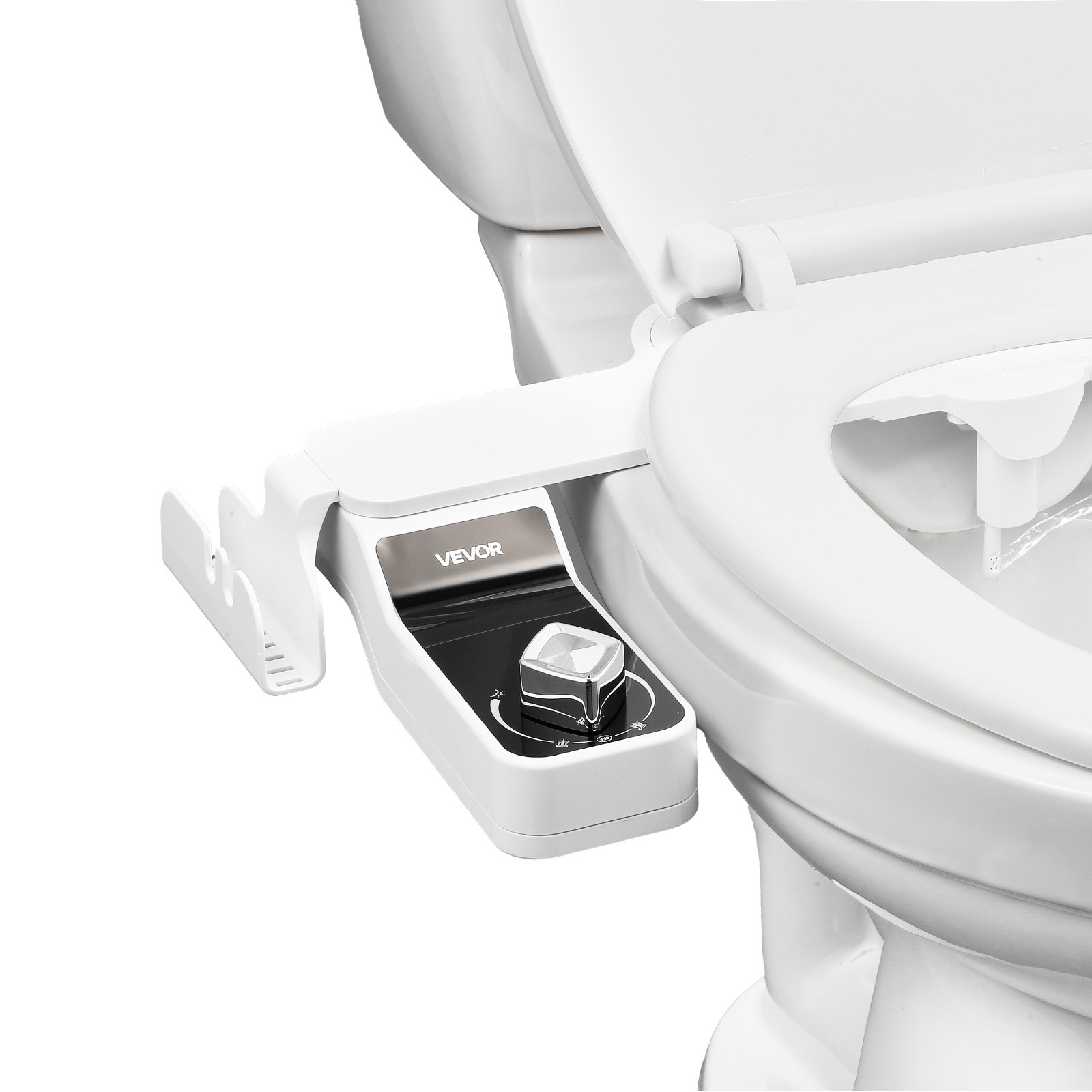 VEVOR Bidet Attachment for Toilet 0.3" Thin Dual Nozzles Adjustable Pressure