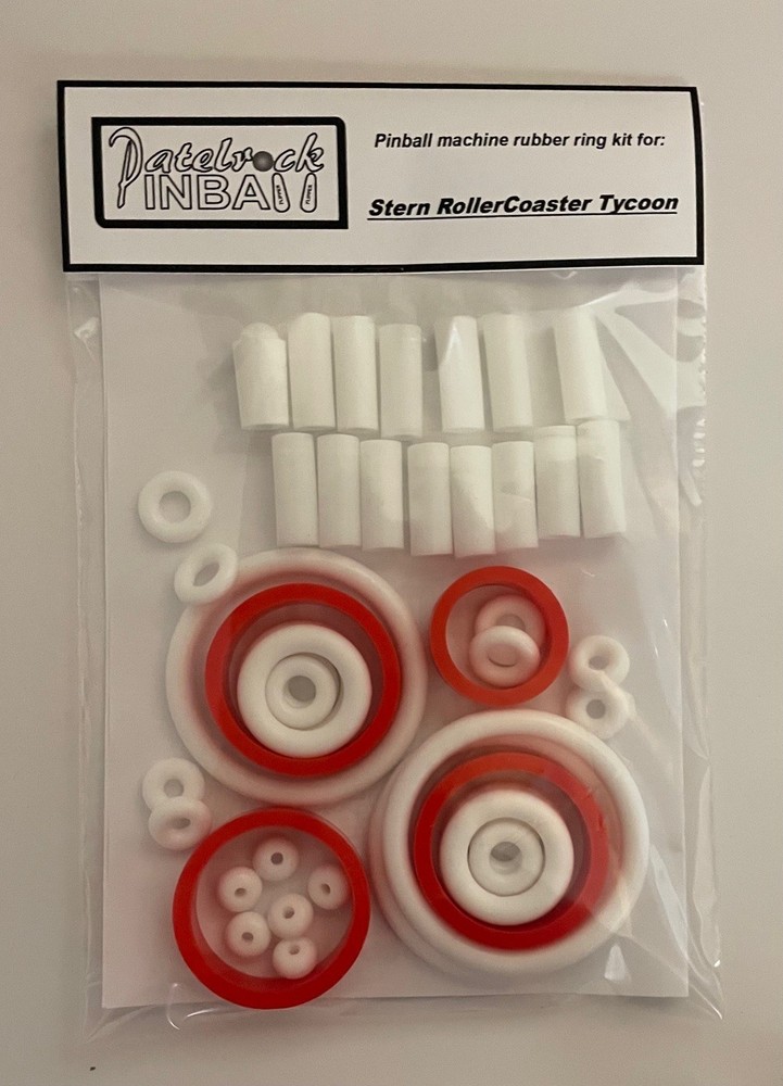 2002 Stern Roller Coaster Tycoon Pinball Machine Rubber Ring Kit