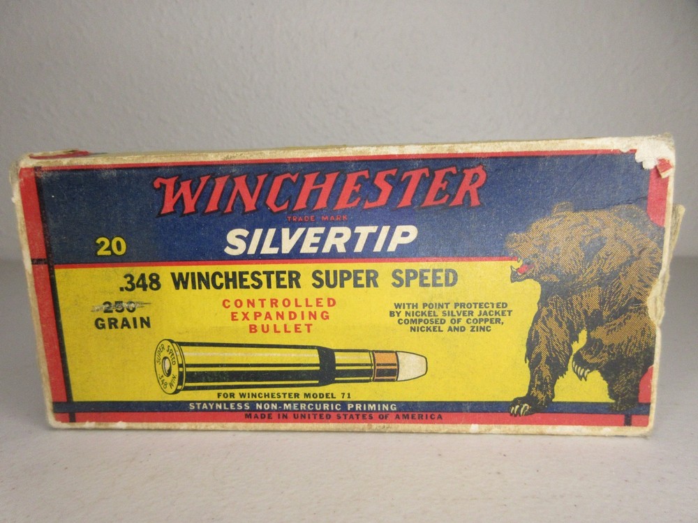 Winchester Silvertip .348 Super Speed Ammo Box