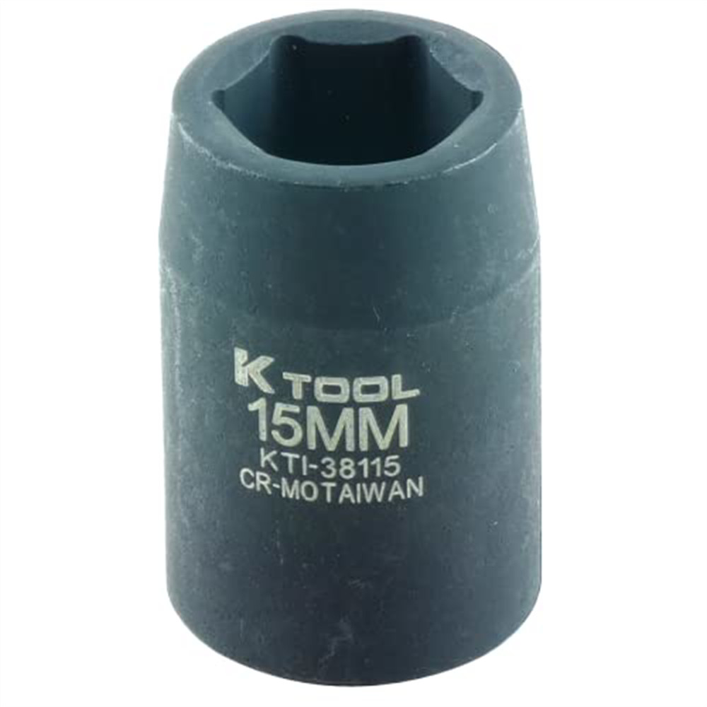 K Tool International Socket Impact 15mm 1/2 in. Dr