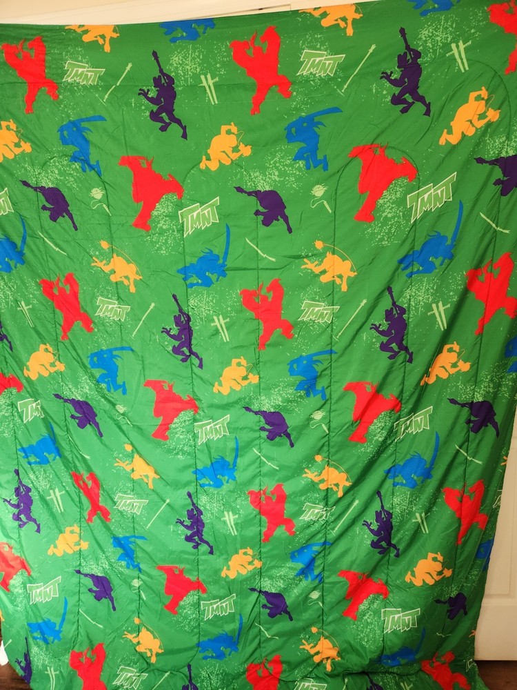 TMNT Comforter, Reversible, Appr 82"×65"