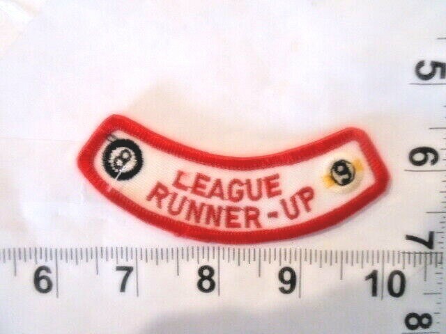 POOL League Runner Up patch             FREE shipping
