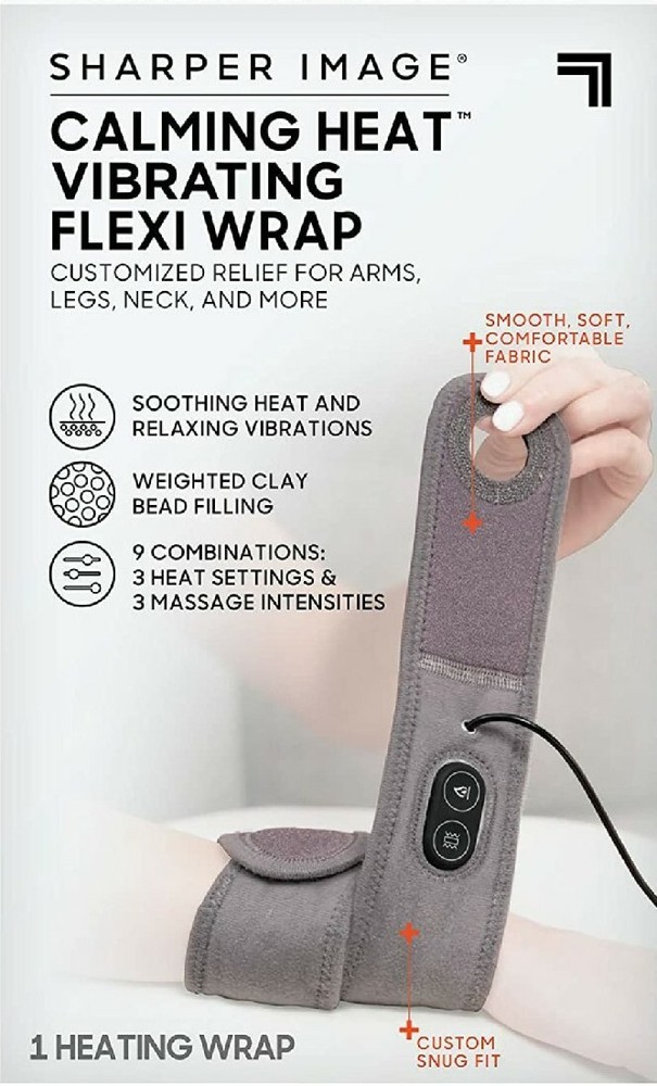 Sharper Image Calming Heat Massaging Flexi Wrap